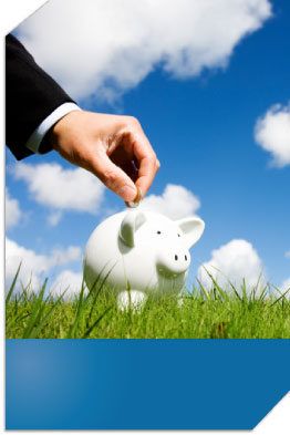 Couple standing in a field looking at an outline of where their house could be with the right mortgage.